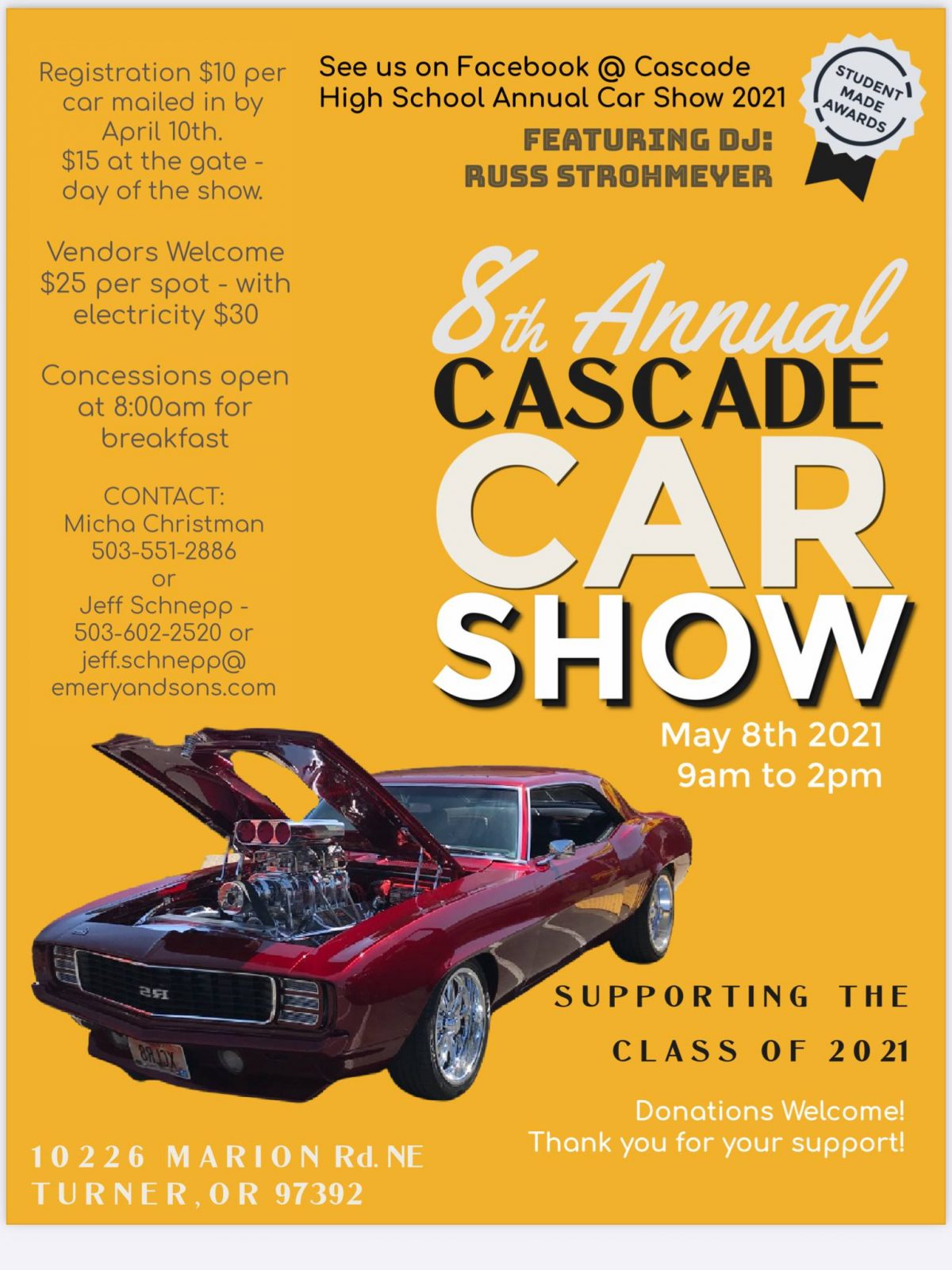 8th Annual Cascade Car Show