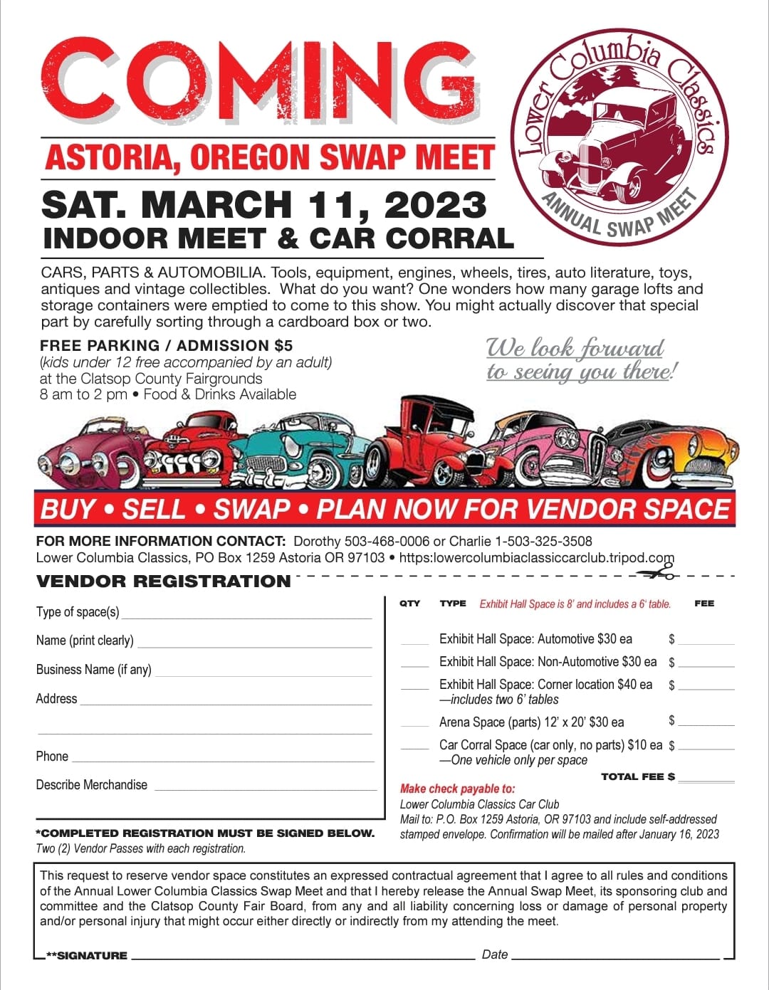 Lower Columbia Classics Swap Meet