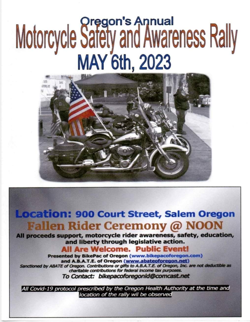 BikePAC of Oregon Motorcycle Safety & Awarenes Rally
