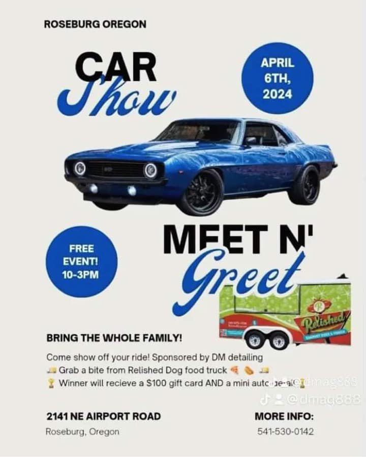 Roseburg Car Show Meet n’ Greet